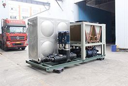 帶水箱的風冷冷水機算是常見的工業一體機
